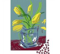 David Hockney Rompecabezas Museo De Madera 1000 Piezas De Adolescente, Imposible Puzzle Cuadros Famosos del Mundo, Rompecabezas Pinturaarte, Difícil Desafío Adulto Alivio del Estrés Juguete