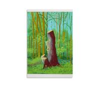 David_hockney_the_arrival_of_spring_in_woldgate Póster de Arte Pintura Decorativa Lienzo Arte de Pared Salón Póster Dormitorio Pintura, Arte de Pared Impresión de Imagen Moderna Decoración de