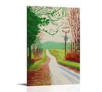 David-Hockney-The-Arrival-of-Spring-in-Woldgate Póster Pintura Decorativa Lienzo Arte de Pared Salón Póster Dormitorio Pintura, Arte de Pared Impresión de Imagen Moderna Decoración de Habitación