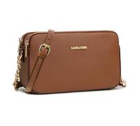 David Jones - Bolso bandolera pequeña para mujer - Bolso de hombro de cuero PU sólido - Bolso 3 Compartimientos - Bolsa de teléfono Noche Compras Ciudad Moda Moderno Embrague Moda Elegante Fiesta de