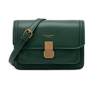 David Jones - Bolso cruzado pequeño para mujer - Bolso de hombro rígido de piel PU para señoras - Elegante cartera con funda para móvil y billetera Bolso de mano rectangular - Bolso bandolera para