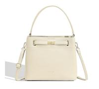 David Jones - Bolso de mano con cubo de hombro - Bandolera de tamaño mediano - 3 compartimentos con varios bolsillos - Elegante clásico Chic Ville Fashion Designer Bucket Bag, beige