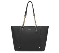 David Jones - Bolso de hombro y bandolera para mujer - Bolsa de compras grande A4 para el trabajo de gran capacidad de cuero PU suave - Bolso de compras con asas largas elegante para la ciudad, Black