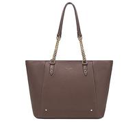 David Jones - Bolso de mano, cesta forrada, bandolera, para mujer - Gran bolso de compras A4 para el curso, trabajo, gran capacidad, piel sintética PU, suave - Bolso de compras con asas largas