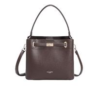 David Jones - Bolso de mano con cubo de hombro - Bandolera de tamaño mediano - 3 compartimentos con varios bolsillos - Elegante clásico Chic Ville Fashion Designer Bucket Bag, marrón