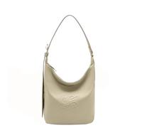 David Jones - Bolso de mano para mujer - Bolso Hobo de piel sintética suave - Bolso de mano elegante, práctico de tamaño mediano - Moda clásica Chic Ville Travel Trabajo Tendencia, beige