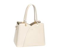 David Jones - Bolso de mano para mujer, piel sintética, 3 compartimentos, tamaño mediano, correa extraíble, clásica, elegante, Almond Milk
