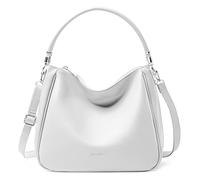 David Jones - Bolso Hobo para Mujer - Bolso de Hombro Tipo Bandolera de Piel Sintética PU - Bolso Tote de Tamaño Mediano con Asa Larga - Moda Clásica Urbana Práctica y Elegante, blanco, medium
