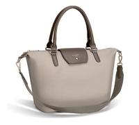David Jones - Bolso tote de nailon para mujer - Bolsa de compras suave de gran capacidad - Bolso tote con correa para el hombro - Elegante, trabajo, ciudad, viajes, moda, original, tendencia, Marrón