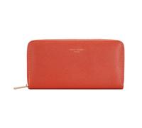 David Jones - Cartera larga para mujer, piel sintética, 3 compartimentos para billetes, bolsillo interior con cremallera, varias ranuras para tarjetas, terracota, Taille unique, Contemporáneo