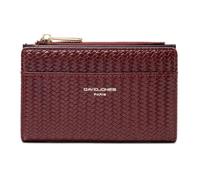 David Jones - Cartera para mujer de piel sintética con tarjetero, rojo burdeos, Moyen, Moderno