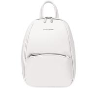 David Jones - Mini mochila bandolera para mujer y ciudad, tamaño mini, piel sintética, práctica chic clásica, salidas de fin de semana, Crema de coco, Mini, Minimalista