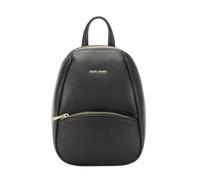 David Jones - Mini mochila bandolera para mujer y ciudad, tamaño mini, piel sintética, práctica chic clásica, salidas de fin de semana, Negro , Mini, Minimalista