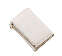 David Jones - Monedero para Mujer en Cuero Sintético - Tarjetero Pequeño de PU - Con Bolsillo para Billetes y Monedas, beige, Talla única