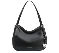 David Jones - Mujer Bolso Hombro - Piel Sintética PU Señora Hobo Bolso - Elegante Bolso Tote Mediano Bolsa Asa Larga - Clásico Moda Práctico Trabajo Viaje Casual Urbano Tendencia - Negro