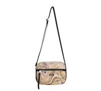 David Jones Paris - Bolso bandolera con bolsa para hombre y mujer, tejido de algodón, diseño de mármol - Ciudad Trabajo Viaje, práctica unisex, amarillo, Small