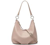 David Jones - Pequeño Bolso de Hombro para Mujer - Bolso de Mano Bandolera de PU Cuero Sintético Portado Cruzado - Bolso Hobo de Mano con Asa de Mano - Bolso Suave Elegante de Moda Urbano, rosa
