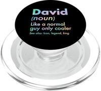David Like A Normal Guy Only Cooler Legend King Nombre PopSockets PopGrip para MagSafe