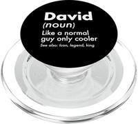 David Like A Normal Guy Only Cooler Legend King Nombre PopSockets PopGrip para MagSafe