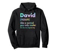 David Like A Normal Guy Only Cooler Legend King Nombre Sudadera con Capucha