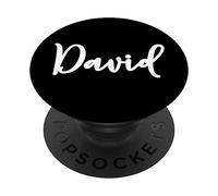 David nombre de hombre personalizado PopSockets PopGrip Intercambiable