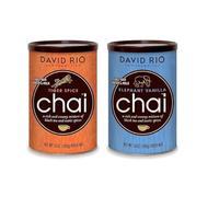 David Rio Chai Mix, Tiger Spice y Elephant Vanilla, 14 Ounce / 398g - instantánea té Chai, Pack 2 unidades