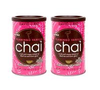 David Rio Chai Vanille, Flamingo Vanilla, 14 Ounce / 337g - instantánea té Chai, Pack 2 unidades