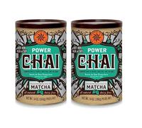 David Rio Power Chai Latte con Matcha, 14 Onzas, 2 x 398 g, Té, Vegano