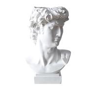 David Statue - Planter de resina con forma de flor de cabeza griega | Decoración antigua de esculturas griegas para el hogar | Art Sculpture Gift For Living Room, Shelf, Table