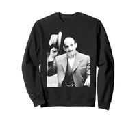 David Suchet como Poirot Agatha Christie 1988 Sudadera