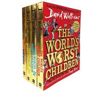 David Walliams World's Worst Children 4 Books Collection Set (World's Worst Children, The World's Worst Children 2, The World's Worst Children 3, The World's Worst Teachers)