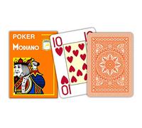 David Westnedge Índice MODIANO de Texas Poker 4 Jumbo Naranja - Tarjetas de Texas Poker