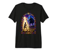 David Y Goliat Catedral gótica Medieval Mosaico Escena artística Camiseta Premium