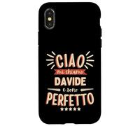Davide Idea Regalo Personalizzata Nome Divertente Carcasa para iPhone X/XS
