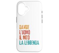 Davide L'Uomo Il Mito La Leggenda Festa di Compleanno Carcasa para iPhone 16