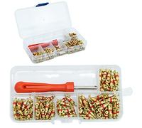 DAVIDJAMESCLARKE 100Pcs Desmonte Válvula Neumático Herramienta Desmontaje de proyectiles, valvulas neumaticos, apretar Valvula obus neumatico, Válvula Core, 4-1 Herramienta, para reparación