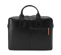 DAVIDOFF HOME RUN Shopper - moderno bolso de material vegano para hombre - tote bag con cremallera y varios compartimentos - negro