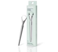 Davids Raspador de lengua para adultos y niños, 100% raspador de lengua profesional de acero inoxidable de grado médico, fabricado en Estados Unidos