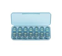 Daviky Organizador de pastillas, organizador de pastillas 2 veces al día, pastillero semanal de 7 días (AM y PM), organizador de tabletas premium, organizador de medicamentos de 7 días para viajes