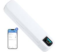 Daviky Organizador inteligente de píldoras con alarma, dispensador de píldoras Bluetooth diario una vez al día, 7 días con aplicación, pastillero de viaje semanal, recordatorio de píldoras portátil