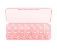 Daviky Organizador semanal de píldoras 2 veces al día, sin BPA, 7 días, AM PM, pastillero apto para viajes, aceites de pescado, vitaminas y suplementos