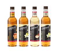 DaVinci Gourmet Surtido de jarabe de café clásico - caramelo, vainilla francesa, avellana, vainilla, 25,4 ml (4 unidades)