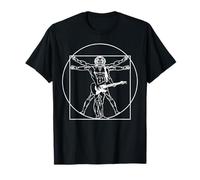 Davinci Vitruvian Man - Guitarra de rock & roll Camiseta