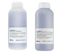 Davines Love Smoothing Set Champú y Acondicionador 1000ml Suavizante para cabello encrespado o rebelde