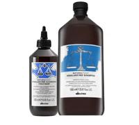 Davines Rebalancing Kit Tamaño Grande: Champú y Tratamiento Limpiador 1000ml - Para Cabello Graso y Cuero Cabelludo Graso