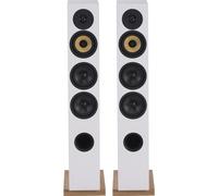 Davis Acoustics Courbet n°5 blanco mate (lote de 2) - Altavoz de torre, 100 W, Bass-reflex