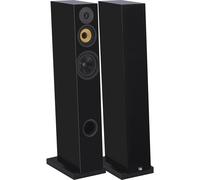 Davis Acoustics Courbet n°7 negro lacado (lote de 2) - Altavoz de torre, 130 W, Bass-reflex