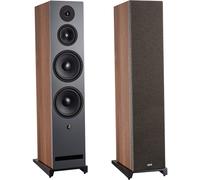 Davis Acoustics Krypton 10 classik (nogal) (lote de 2) - Altavoz de torre, 250 W, Bass-reflex
