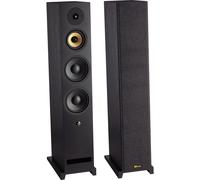 Davis Acoustics Krypton 9 technik (negro) (lote de 2) - Altavoz de torre, 150 W, Bass-reflex