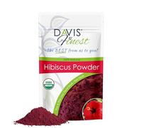 Davis Finest Hibiscus Powder for Hair & Skin - Natural Antiageing Skin Tightening, Brightening, Hydrating, Moisturising, Firming, Vegan Face Mask 100g